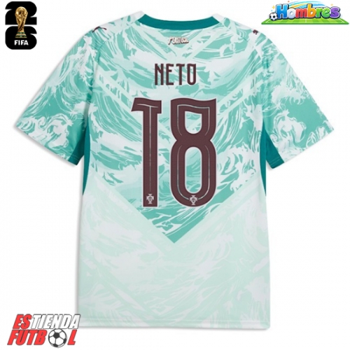 Portugal Pedro Neto #18 Segunda Equipación Mundial 2026 Manga Corta